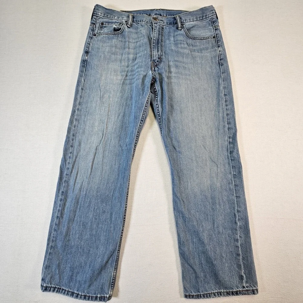 Levis Jeans Mens 36x30 Blue 569 Loose Straight Baggy Denim Pants Western Y2K